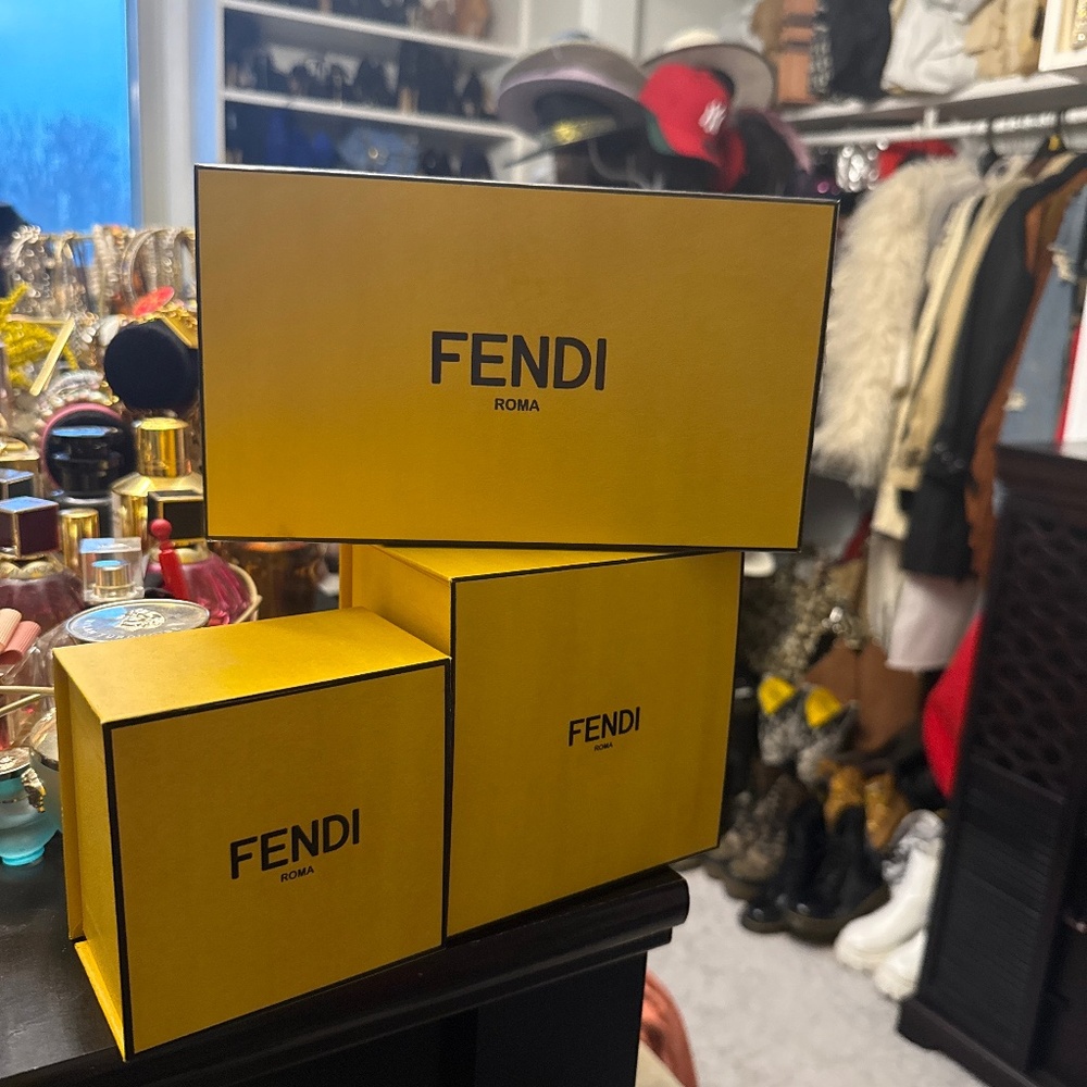 Five Fendi little boxes .